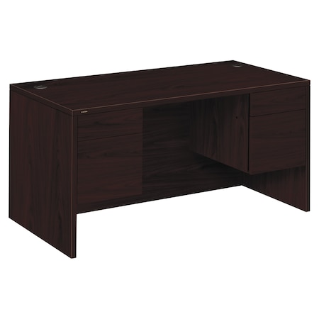 Hon Pedestal Desk Double Pedestal Desk, 3/4-Height, 30 in D X 29.5 in H, 60" W X H10573.NN